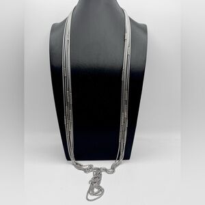 David Yurman Willow Five Row Chain Necklace